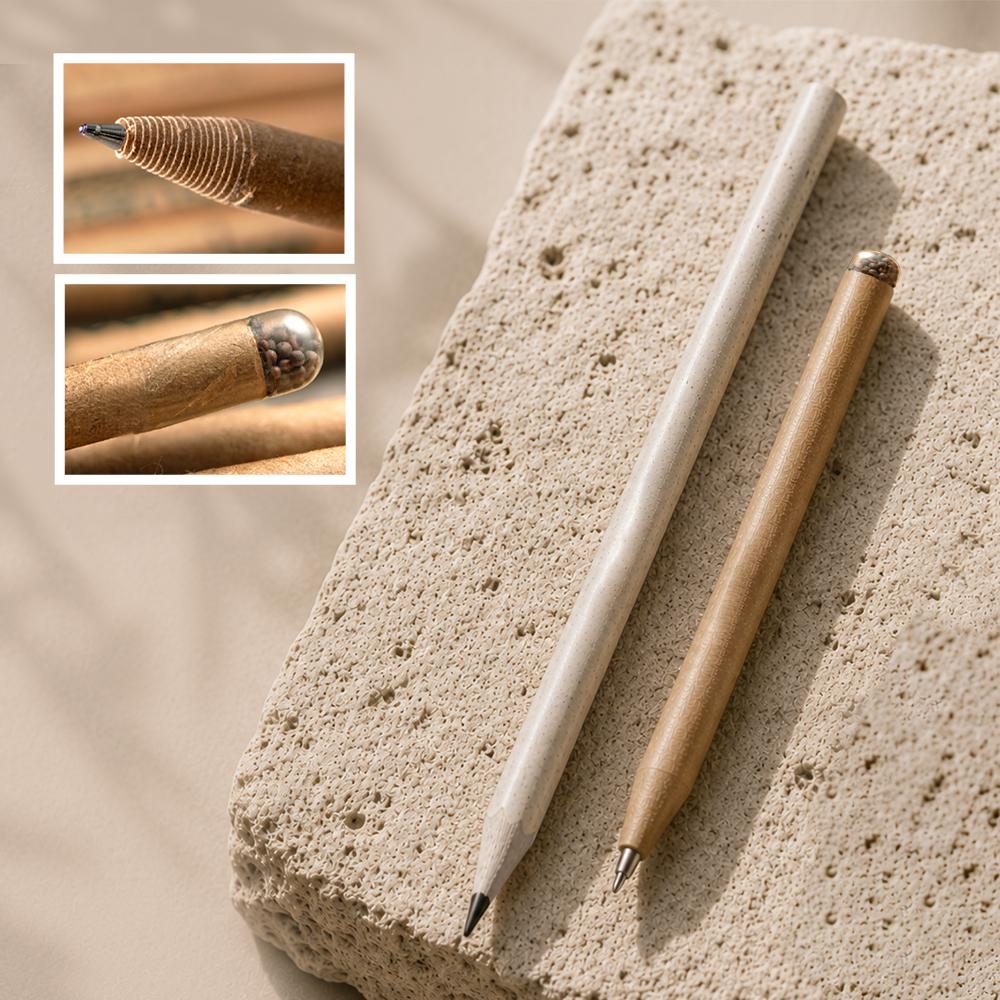 Hand writing with EkoScrib recycled paper pencil