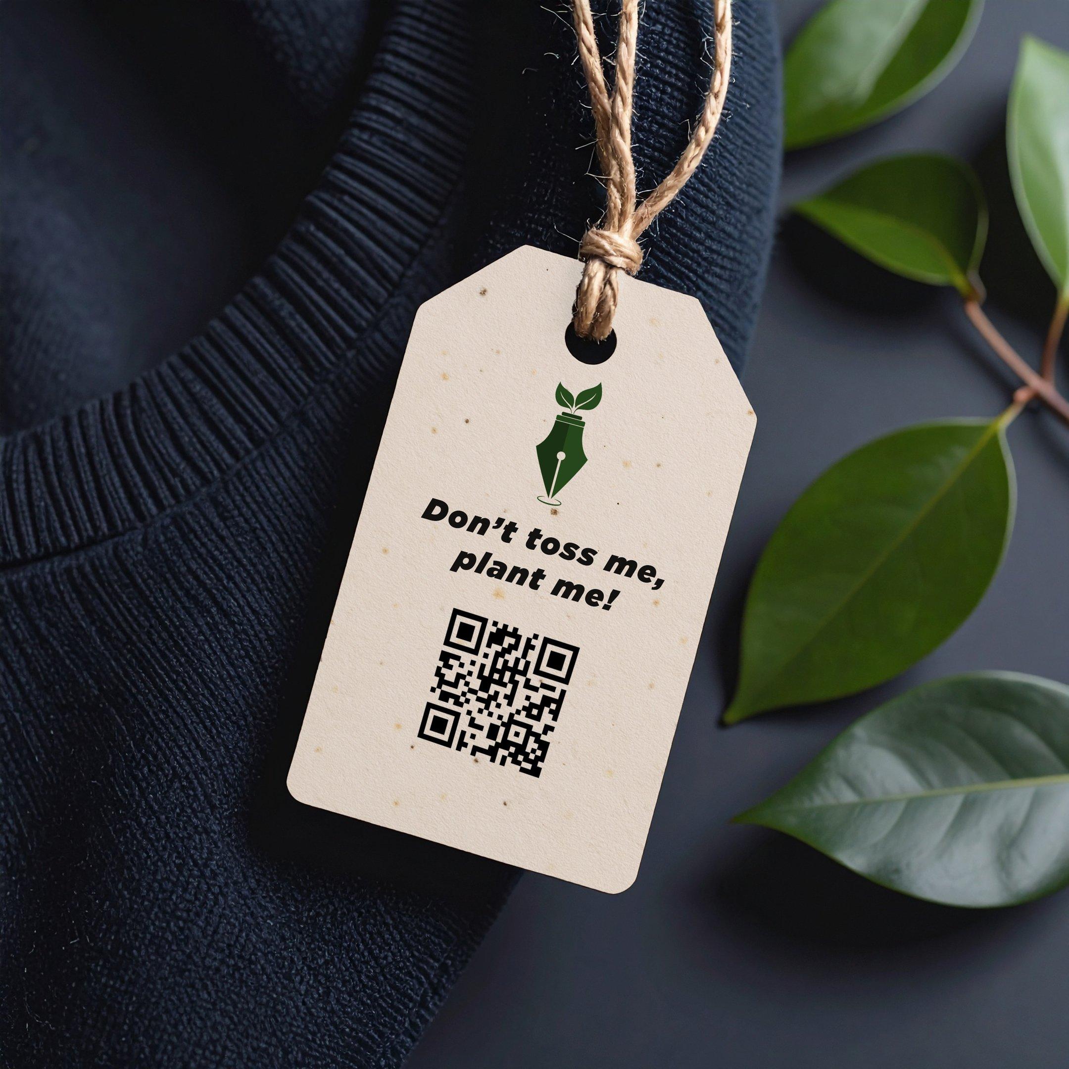 Seed paper price tags
